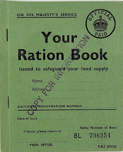 Child's Ration Book